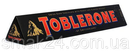 Швейцарський чорний шоколад Tobleron з медом і мигдальною нугою 100г