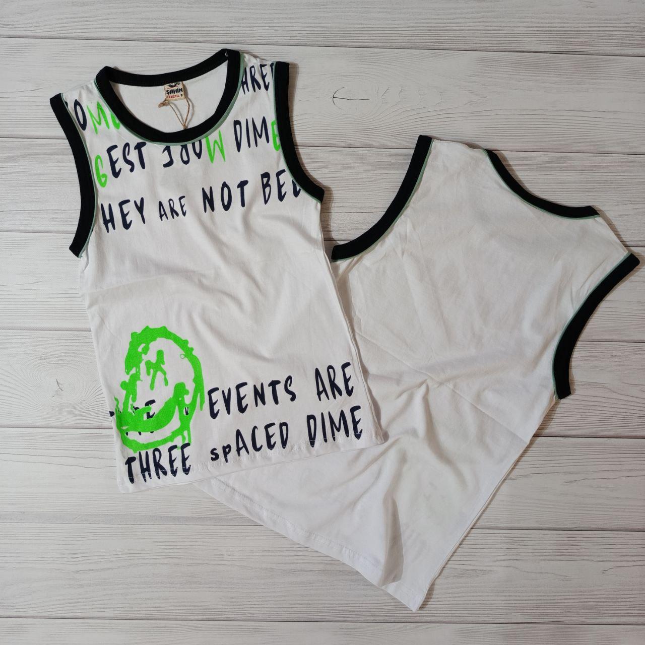 Літня майка-борцовка для хлопчика із широкими бретельками, фото 1