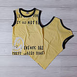 Літня майка-борцовка для хлопчика із широкими бретельками, фото 3