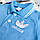Дитяча блакитна футболка поло з комірцем Adidas, фото 2