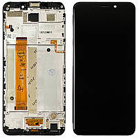 Екран (дисплей) Meizu M6S M712H M712Q + тачскрин черный оригинал 100% с рамкой