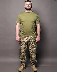 Футболка військова, тактична футболка, футболка мілітарі, олива