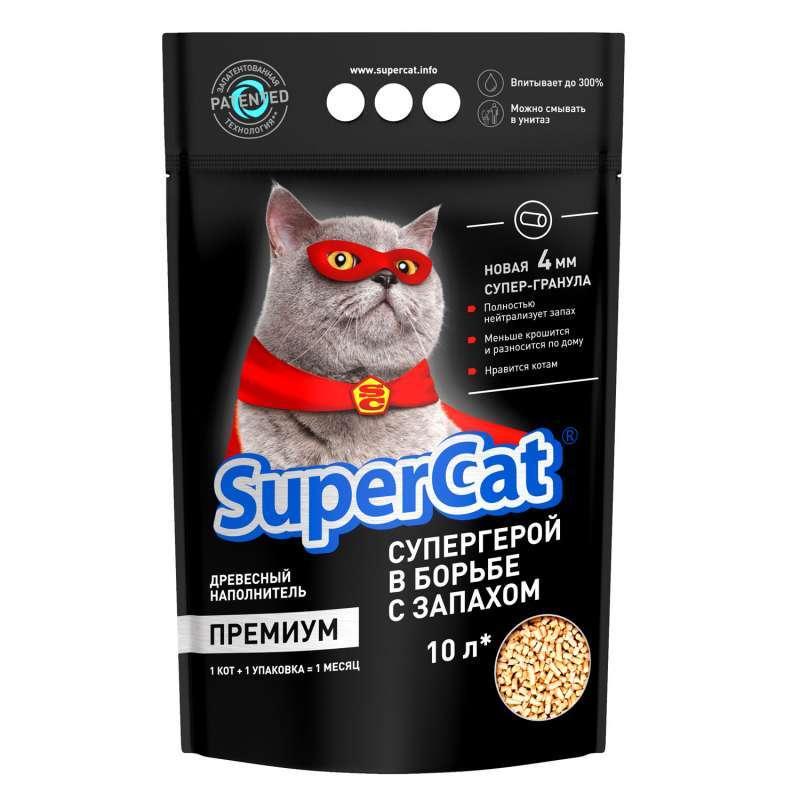 Super Cat (Супер Кет) Premium — Деревний наповнювач для котячих туалетів 3 кг