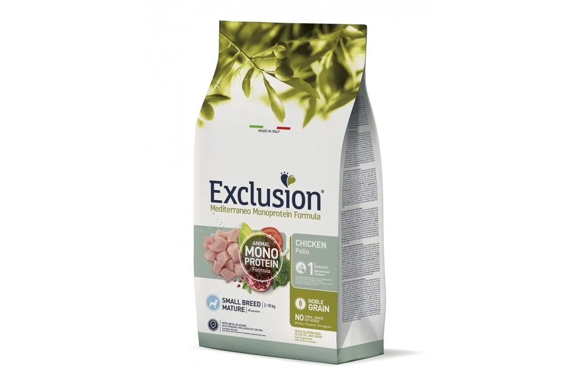 Повнораційний сухий корм Exclusion Mature Chicken Small Breed для літніх собак дрібних порід з куркою 2 кг