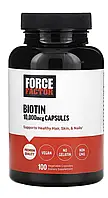 Биотин Force Factor Biotin 10000 mcg 100 капсул