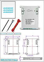 BMS 200A 3S 4S 7S 8S 12V-24V JKBMS 1A балансування lifepo4 Li-ion LTO B1A8S20P, фото 2