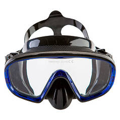 Маска для дайвінгу силіконова синя Dolvor М118S