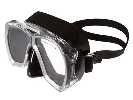 Маска для дайвінгу силіконова сіра Dolvor M244S-1BS, фото 2