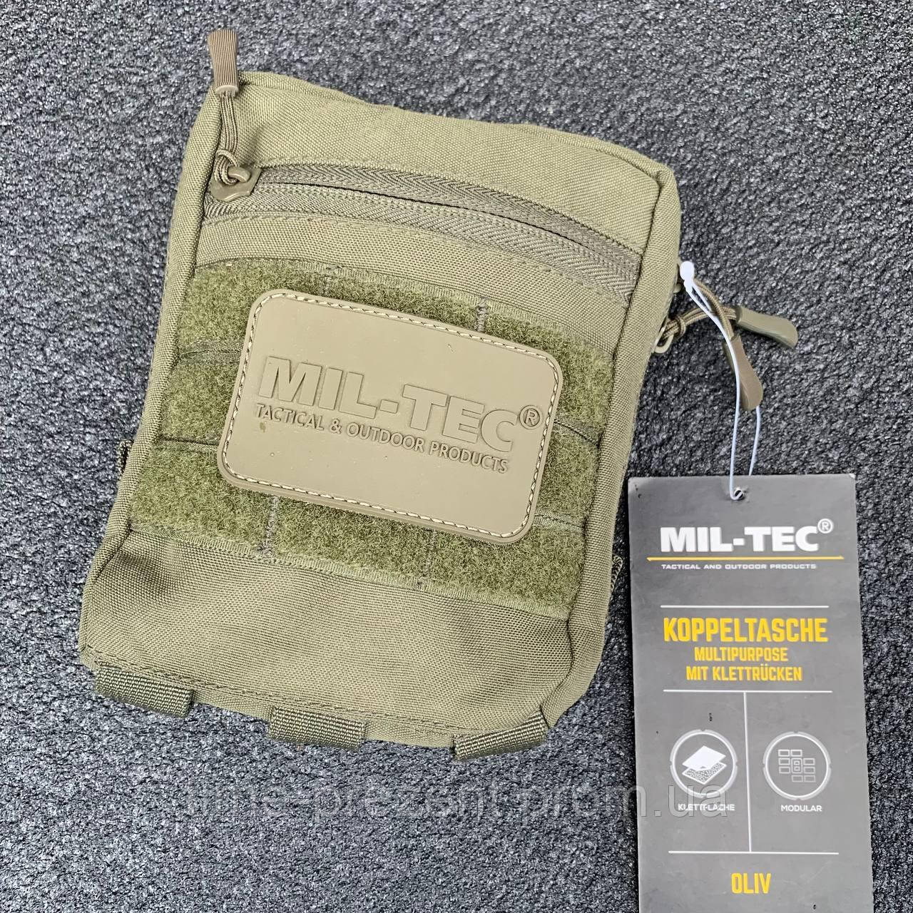 Підсумок Mil-Tec Koppeltasche Multipurpose M.Klettrucken Olive