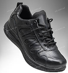 Літнє тактичне взуття з перфорованою шкірою / шкіряні військові кросівки на літо GENESIS Gen2 (black)