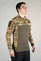 Боевая тактическая рубашка multicam coolmax военная летняя камуфляжный убакс мужской всу армейский мультикам