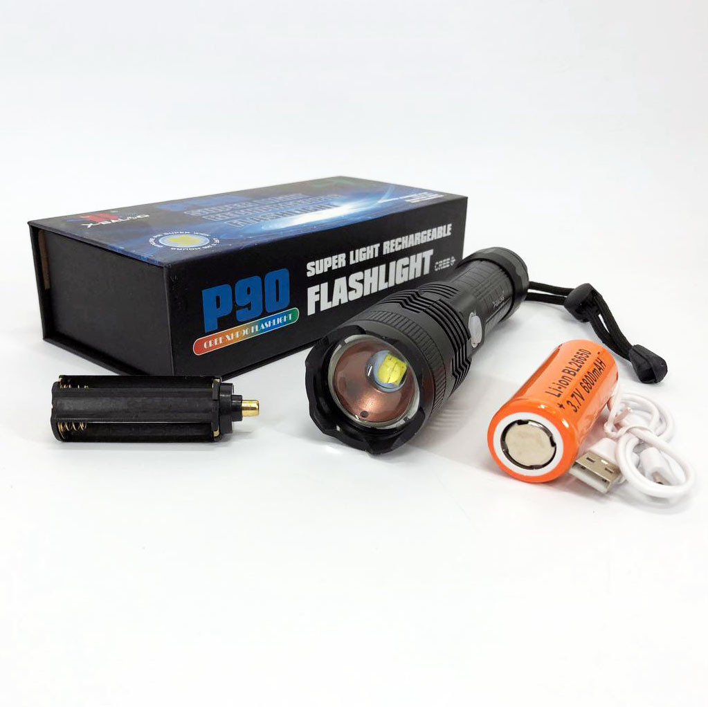 Потужний ручний ліхтар X-Balog BL-B88-P90 | Лід ліхтар ручний | Ліхтар ручний тактичний | AH-961 Надпотужний ліхтарик