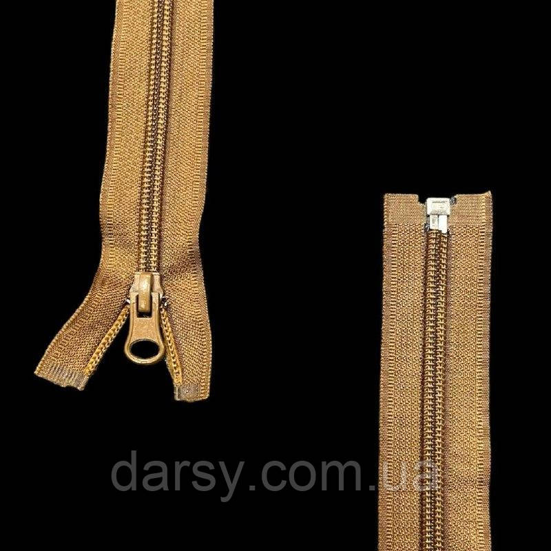 Спіральна блискавка роз'ємна СП7 80 см нейлон колір Койот 494, фото 1