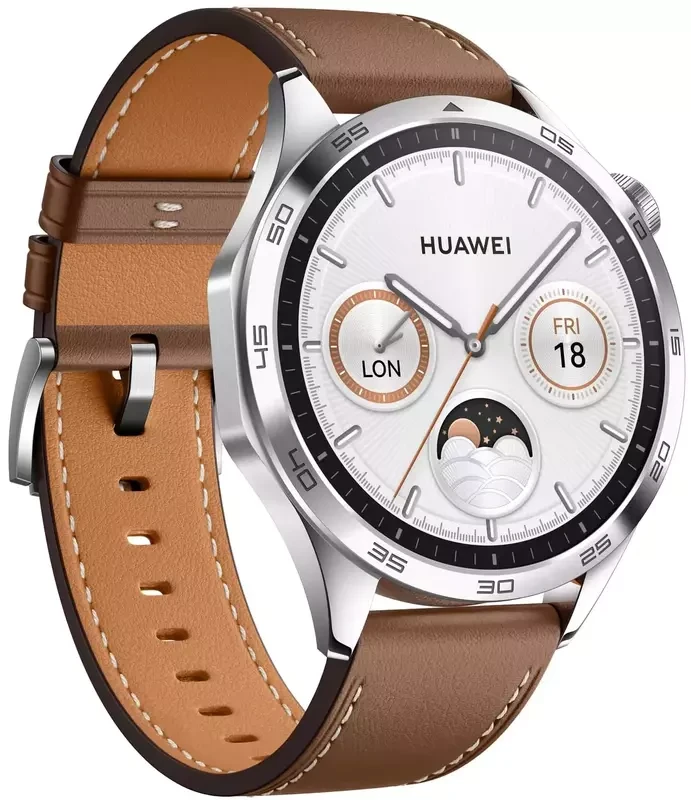 Умные часы Huawei Watch GT 4 46mm Classic Brown Leather - фото 2 - id-p2198034601
