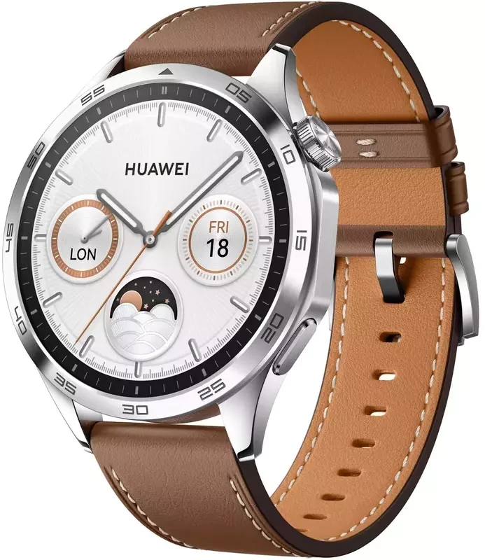 Умные часы Huawei Watch GT 4 46mm Classic Brown Leather - фото 1 - id-p2198034601