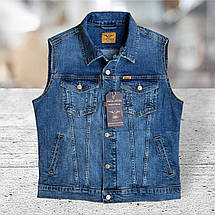 Жилет джинсовий Montana Menfis 03 -  Medium Stonewash, фото 5