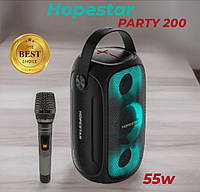 Портативная акустическая колонка 55 Вт Hopestar Party 200 Беспроводная Bluetooth колонка с микрофоном