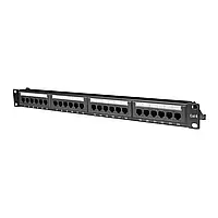 Патч-панель 24 порти E-NET UTP/24 CAT5e 19" 1U (25-00083)