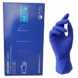 Нітрилові рукавички Nitrylex basic фіолетові Mercator Medical, фото 3