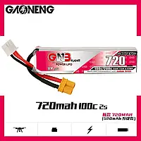 Акумулятор для дрона квадрокоптера FPV Mobula8 Meteor85 Gaoneng GNB 720mAh 2s HV Lipo 7.6V 100C/200C XT30