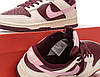 Жіночі кросівки Nike Dunk Low Retro PRM Valentine's Day (Бордові) Взуття Найк Данк Лоу Валентайнс шкіряні демісезон, фото 8