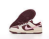 Жіночі кросівки Nike Dunk Low Retro PRM Valentine's Day (Бордові) Взуття Найк Данк Лоу Валентайнс шкіряні демісезон, фото 6