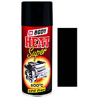 Термостойкая краска спрей черная матовая Body High Heat Paint Spray Black 400мл