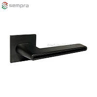 Дверні ручки Sempra H-30118-A-BLM/B (чорний матовий з глянсовою вставкою)