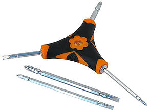 Викрутка Y-подібна з насадками SW-6128