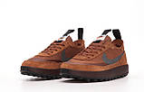 Кросівки чоловічі Nike Craft x Tom Sachs Brown коричневі замшеві кросівки найк крафт том сакс Київ, фото 5