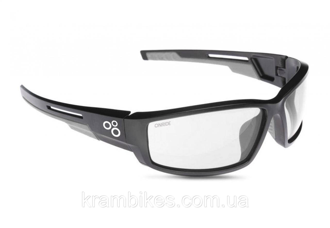 Окуляри Onride Point матовий чорний/сірий з лінзами Clear (100%)