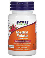 Пищевая добавка NOW Foods METHYL FOLATE 1,000 mcg 90 таблеток