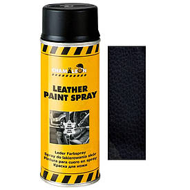 Фарба спрей для шкіри чорна напівматова Chamaleon Black Semi Gloss Leather Paint Spray 400мл