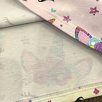 Костюм для дівчинки футболка і шорти райдужні єдиноріжки Five Stars 10795-10804-122р, фото 5