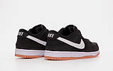Кросівки чоловічі Nike SB Dunk low black чорний Київ, фото 3