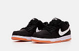 Кросівки чоловічі Nike SB Dunk low black чорний Київ, фото 4