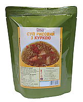 Суп рисовый с мясом курицы, 500г