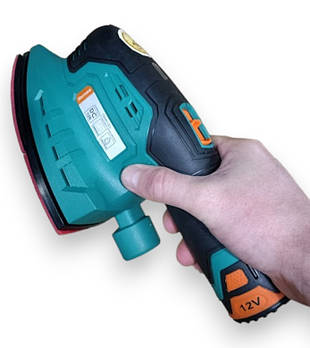 Sturmax OSM8112CL Шліфмашика вібраційна акумуляторна 12В + 1 акумулятор 2.0 Аг та зарядний пристрій.