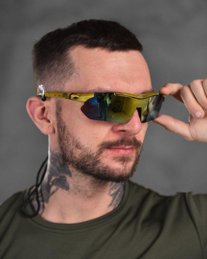 Очки тактические защитные в чехле Oakley M-Frame Hybride Баллистические очки mtk SS - фото 1 - id-p2198071157