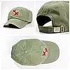 Кепка бейсболка літня унісекс рванка ФОРХЕД з вишивкою «Пелюстка» з регулюванням розміру Колір Хакі, фото 2