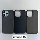 Карбоновий чохол з MagSafe для iPhone 12-15 Pro Max, фото 6