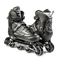 Високоміцні ролики Scale Sports "ADULT SKATES XL LF 935" з регульованим розміром 41-44 (BLACK)