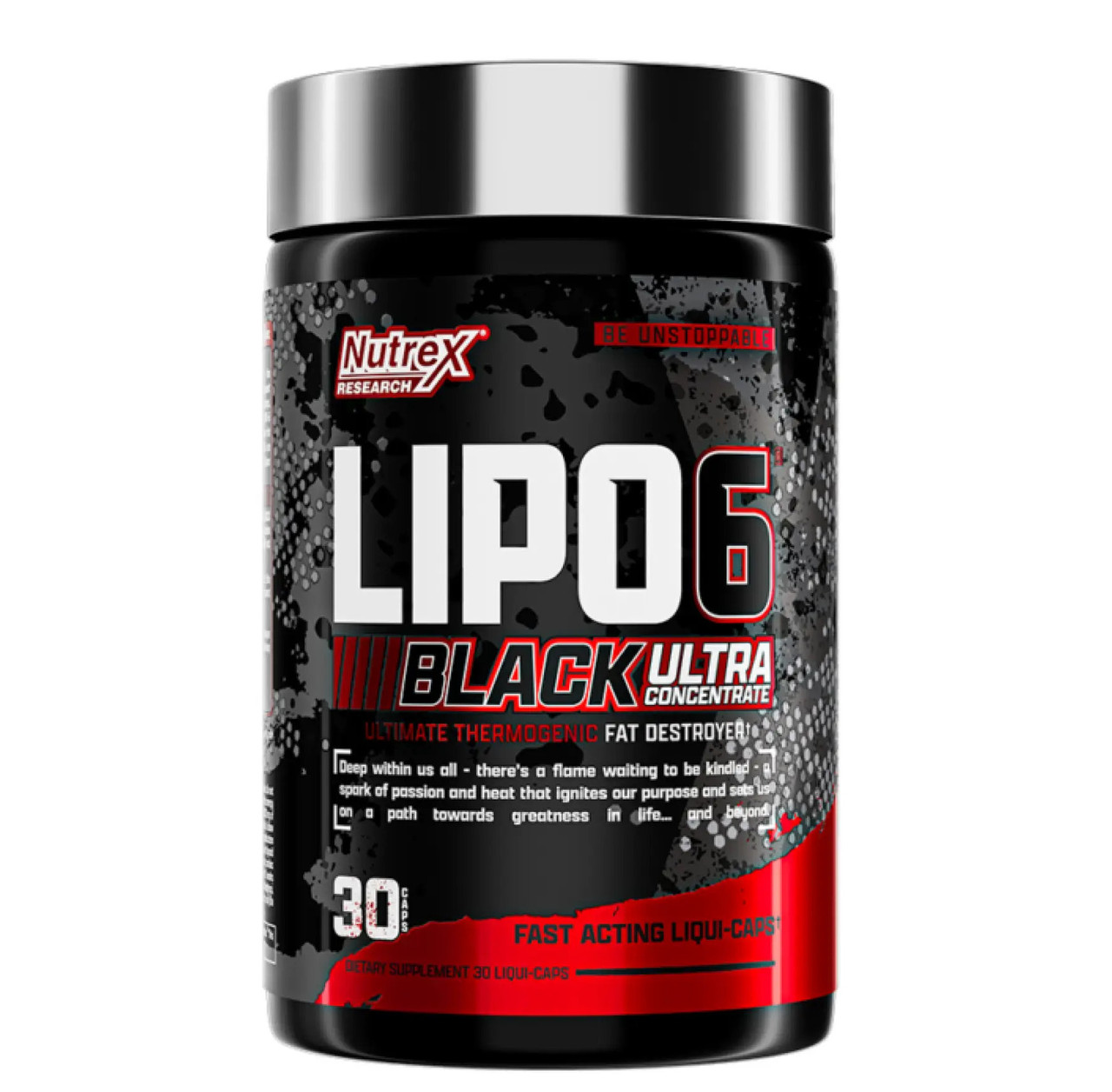 Ліпо 6 Жироспалювач LIPO 6 BLACK Ultra Concentrate Nutrex Research чорних 30 таблеток
