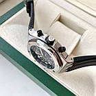 Чоловічий годинник Audemars Piguet Royal Oak Offshore Silver Black AAA-хронограф на каучуковому ремінці, фото 6