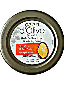Крем для рук, обличча, тіла Dalan d`Olive With Organik Argan Oil 300мл