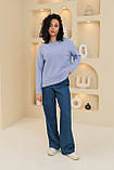 Жіночі джинси розкльошений фасон з високою посадкою  Розміри: 42 - 48, фото 6