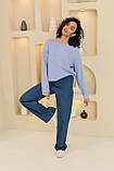 Жіночі джинси розкльошений фасон з високою посадкою  Розміри: 42 - 48, фото 2