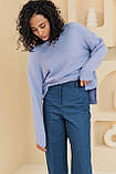 Жіночі джинси розкльошений фасон з високою посадкою  Розміри: 42 - 48, фото 4