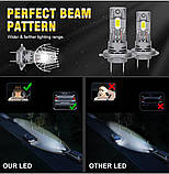 MINI LED лампа H7 Xplus з обманкою 1:1 Вузький діод Правильний пучок світла на ближнє або дальнє світло протитуманки 12в-24в 1шт, фото 6