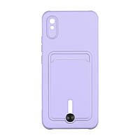 Чехол TPU Colorfull Colorfull Pocket Card для Xiaomi Redmi 9A Фиолетовый